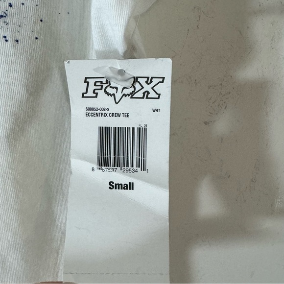 Fox Racing Eccentrix White Crew T-Shirt - Picture 8 of 8